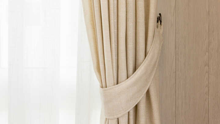 Luxury cream curtains