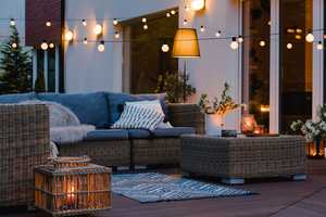 Clever lighting can create the perfect evening retreat in your garden.