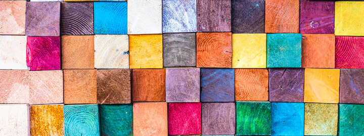 coloured wood