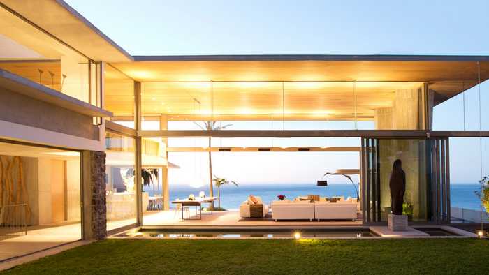open plan by the sea
