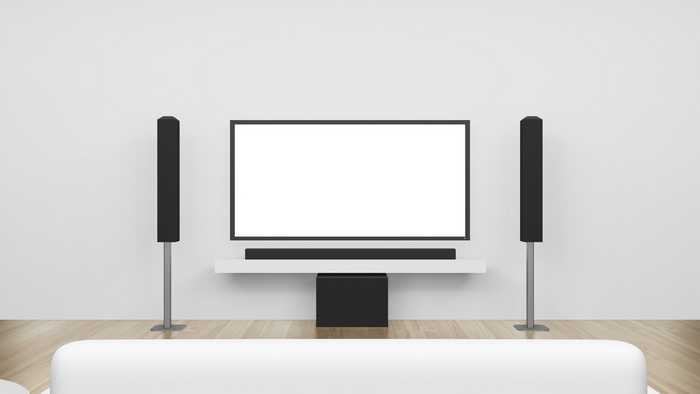 Free standing television speakers