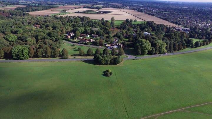 Aerial view of Maidenhead.