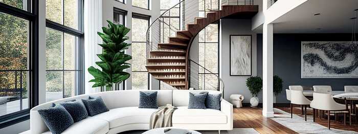 modern spiral staircase