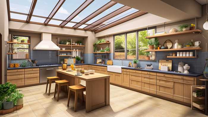 vibrant design kitchen