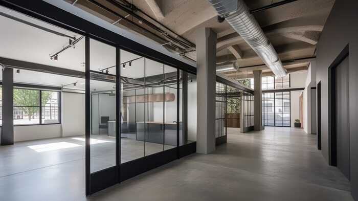 industrial building used for office space