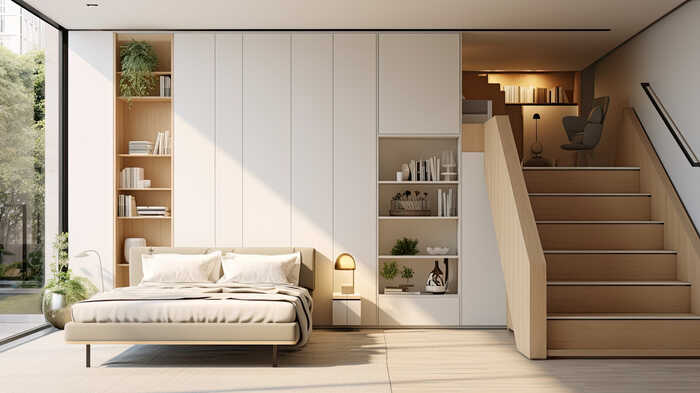 light colours in living room