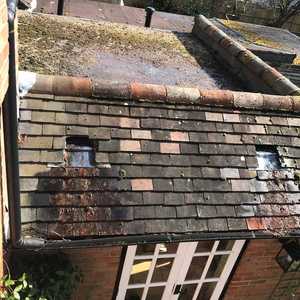 A photo of a poorly designed roof that we will redesign.