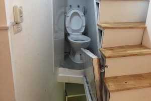When creating that under-the-stairs toilet doesn’t really work!